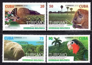 CUBA 2010 - Fauna - Birds - Parrot - Butterfly - MNH Set