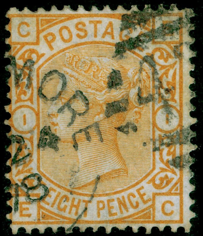 SG156, 8d orange, FINE USED. Cat £350. IRELAND. EC