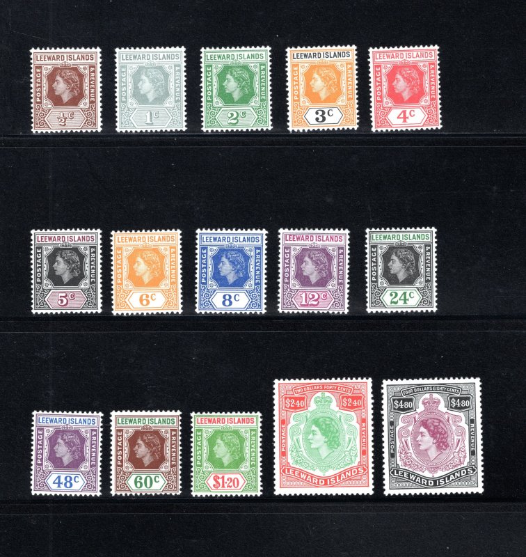 Leeward Islands SC #133-147  VF, Unused, CV $67.75 ... 3450092