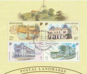 2000 SINGAPORE Post Centre POSTAL LANDMARKS MS CTO SG#MS1036
