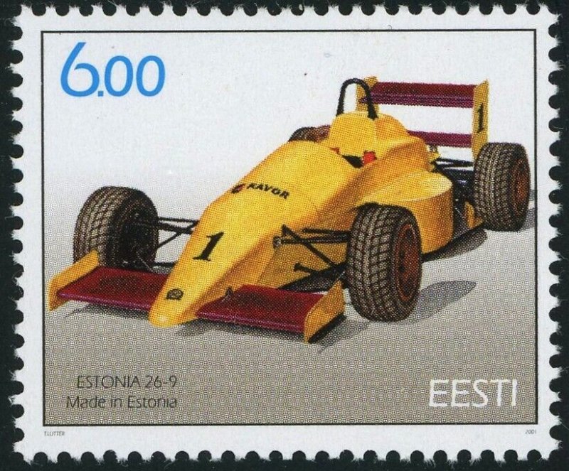 Estonia #426 Car Racing 6K Postage Stamp 2001 Eesti MLH