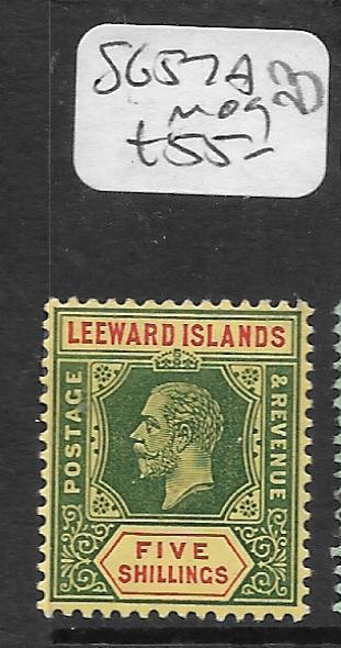 LEEWARD ISLANDS  (PP0710B) KGV 5/- SG 57A  MOG