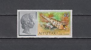 Aitutaki, Scott cat. 94. Sea Shell Definitive value issue.