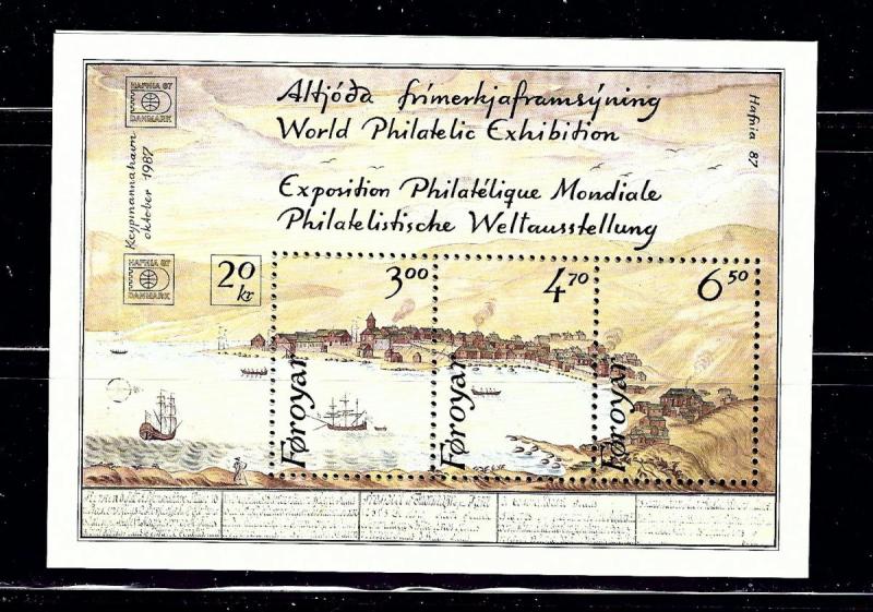 Faroe Is 148 MNH 1986 souvenir sheet