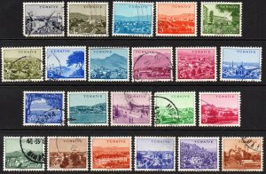 Turkey Sc #1334-1355 Used