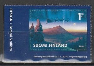 2010 Finland - Sc 1364 - MNH VF - 1 single - Santa in Sleigh