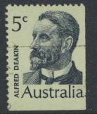 Australia  Sc# 451  Alfred Deakin  1969 Used  Booklet stamp see details 