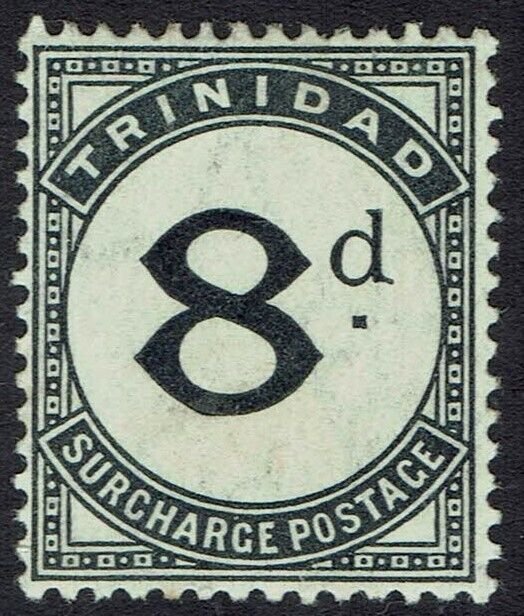 TRINIDAD 1905 POSTAGE DUE 8D WMK MULTI CROWN CA