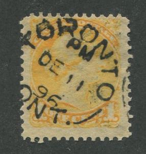 ONTARIO SPLIT RING TOWN CANCEL TORONTO DATED