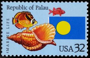 1995 32c Republic of Palau, Marine Life Scott 2999 Mint F/VF NH