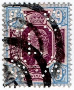 (I.B) Edward VII Commercial Perfin : SG 307 (CSSAL)