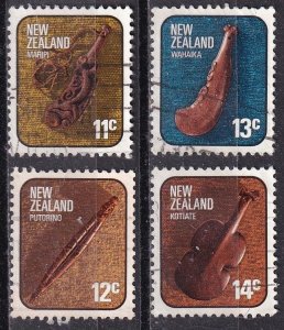 New Zealand 611-14 (used set of 4) Maori artifacts (1976)
