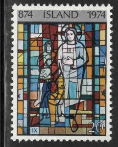 Iceland Scott 465 MNH** Icelandic Art , stained glass from 1974 set