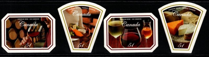 CANADA SG2415/8 2006 WINE AND CHEESE SELF ADHESEVE MNH