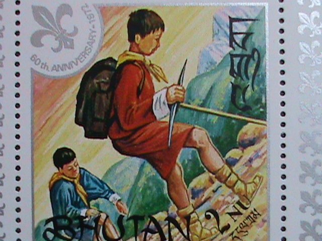 BHUTAN-1972 WORLD SCOUT DAY MNH S/S VERY FINE PLEASE WATCH CAREFULLY