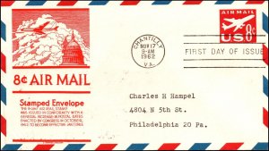 Scott UC36 8 Cents Jet Anderson FDC Typed Address