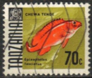Tanzania - 1967 Fishes 70c Used SG 150