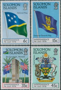 Solomon Islands 1978 SG360-363 Independence set MNH