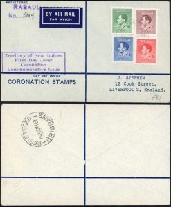 New Guinea 1937 Coronation Cover