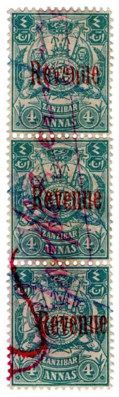 (I.B) Zanzibar Revenue : Duty Stamp 12a