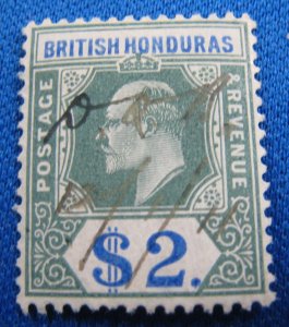 BRITISH HONDURAS 1906  -  SCOTT # 70  USED     (b22)