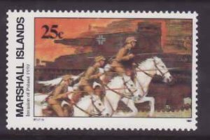 Marshall Islands-Sc#239- id6-unused NH-Horses-WWII-1989-