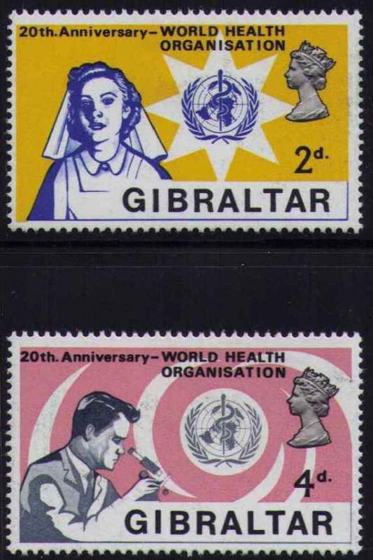 Gibraltar 213-14 Mint VF NH