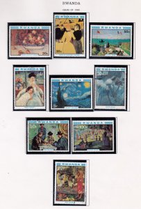 Rwanda set      983 - 991     mint & used