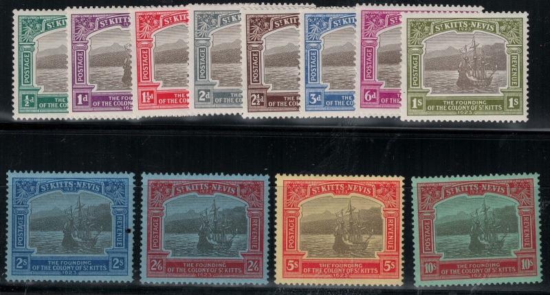 St. Kitts and Nevis SC 52-63 Mint 1923 SCV$ 580.25 Set