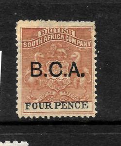 BRITISH CENTRAL AFRICA   1891   3d  ARMS   MH  SG 3