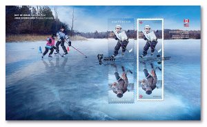 USA - CANADA 2017  Joint issue = HOCKEY HISTORY = Official FDC with 2 pairs