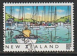 1989 New Zealand - Sc 967 - used VF - 1 single -NZ Heritage-The Sea-Harbor
