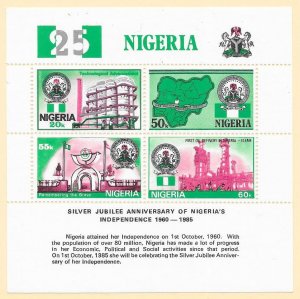 NIGERIA Sc#476a Souvenir Sheet Mint Very Lightly Hinged