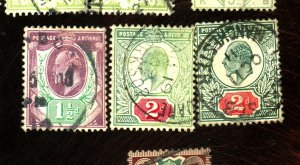 GREAT BRITAIN #129-130 130A USED FVF Cat $65