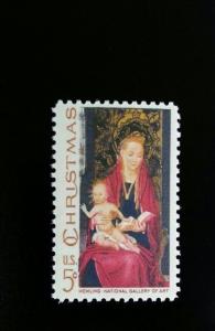 1967 5c Christmas Madonna, Memling, Gallery of Art Scott 1336 Mint F/VF NH