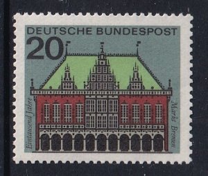 Germany  #878  MNH 1965  State Capitals 20pf  Bremen
