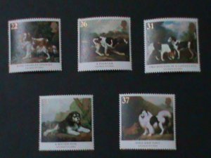 ​GREAT BRITAIN-SC# 1345-9 CENTENARY -CRUFF'S DOG SHOW SET-MNH VF-LAST ONE