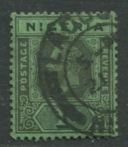 Nigeria -Scott 29 - KGV Definitive - 1921 - Used - Single 1/- Stamp