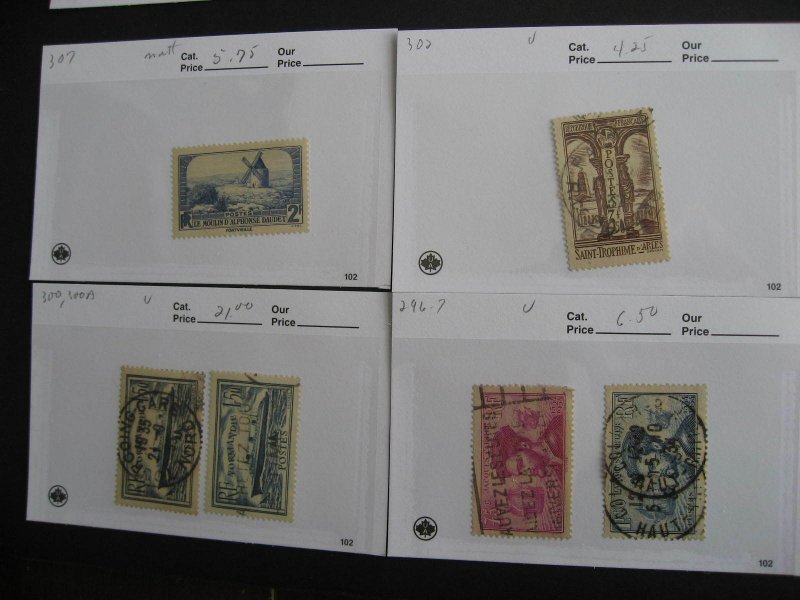 FRANCE collection of old stuff in sales cards, unverified, check them out! 