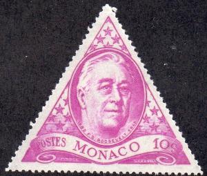 Monaco 198 - Mint-H - 10c Franklin D. Roosevelt (1946) (cv $0.50)