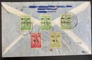 1948 Luanda Portuguese Angola Registered Cover To Bratislava Czechoslovakia