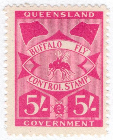 (I.B) Australia - Queensland Revenue : Buffalo Fly 5/-