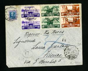 Eritrea Stamped Flown Cover