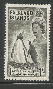 FALKLAND ISLANDS  127  MNH,  GENTOO PENGUIN