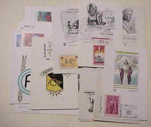 ARGENTINA FD CARDS  59 DIFF. 1961-1972 CACHET UNADDRESSED