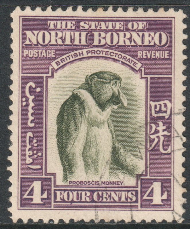 North Borneo Scott 196 - SG306, 1939 Pictorial 4c used