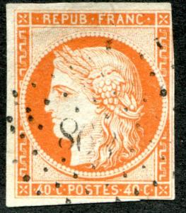 FRANCE 7 USED NEARLY FOUR MARGIN LIGHT CANCEL