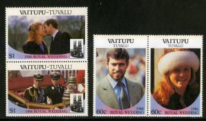 TUVALU Vaitupu 65-66 MH SCV  $2.85  BIN $1.50 ROYALTY