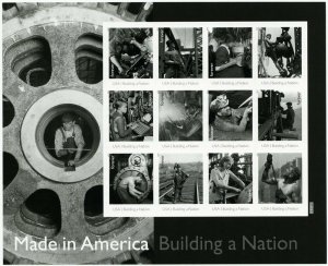 Building a Nation Man in Gear Sheet of 12 - Stamps 4801