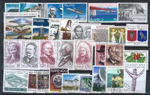 Iceland  '78//'82 complete sets 506//549 [u] CV $29.00+